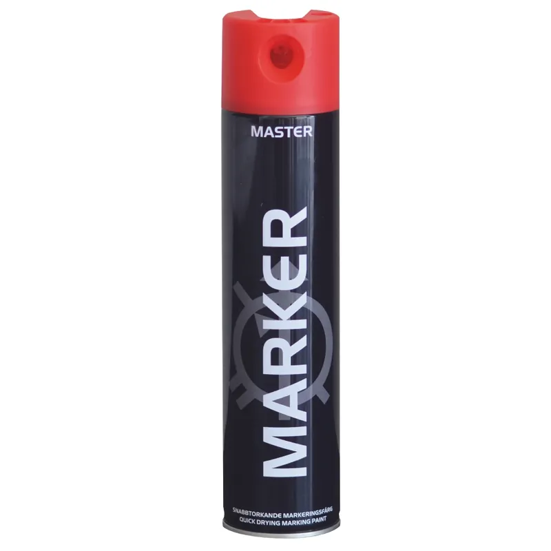 Spray master markeringsfärg flourecent röd 600 ml Snabb frakt
