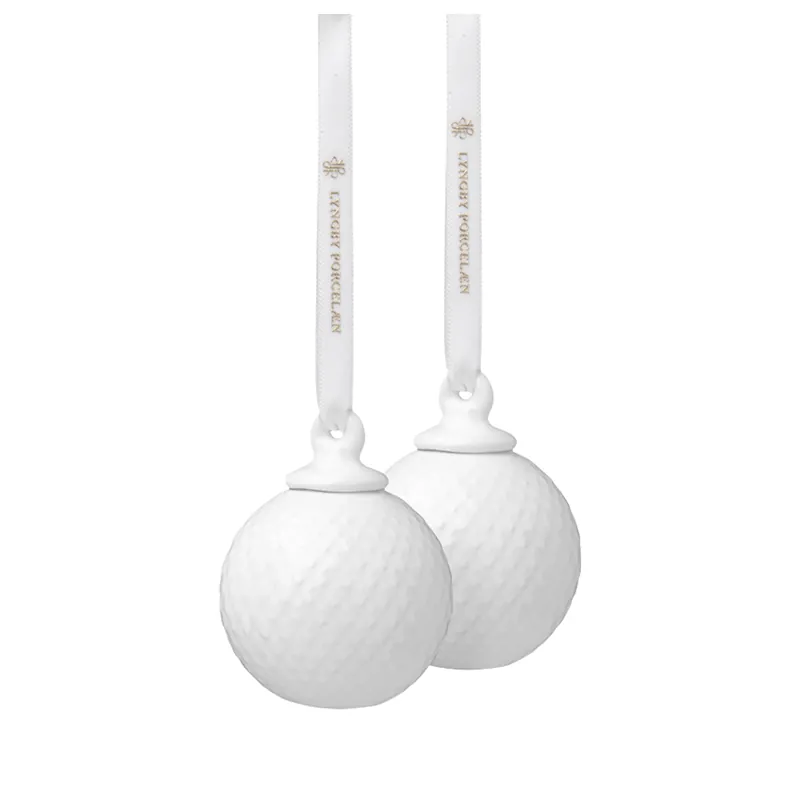 Rhombe dekorationskula Ø5 cm 2-pack från Lyngby Porcelæn Fri frakt
