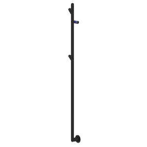 Nyhet Somatherm HD Handdukstork Vik 150-T Svart 1500 mm x 85 mm