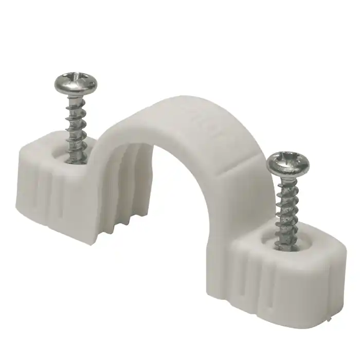 Outlet Uponor Enkelklamma för skyddsrör skruv Teck 25 mm