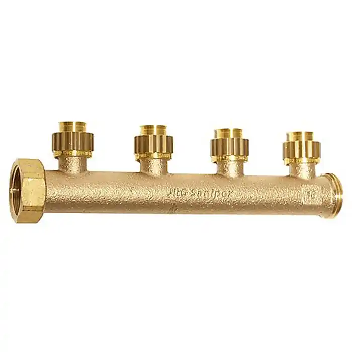 Utförsäljning Sanipex Classic Tappvattenfördelare 4 uttag kongrepp x löpmutter-utvändig 16x2,2 mm x 1" MN