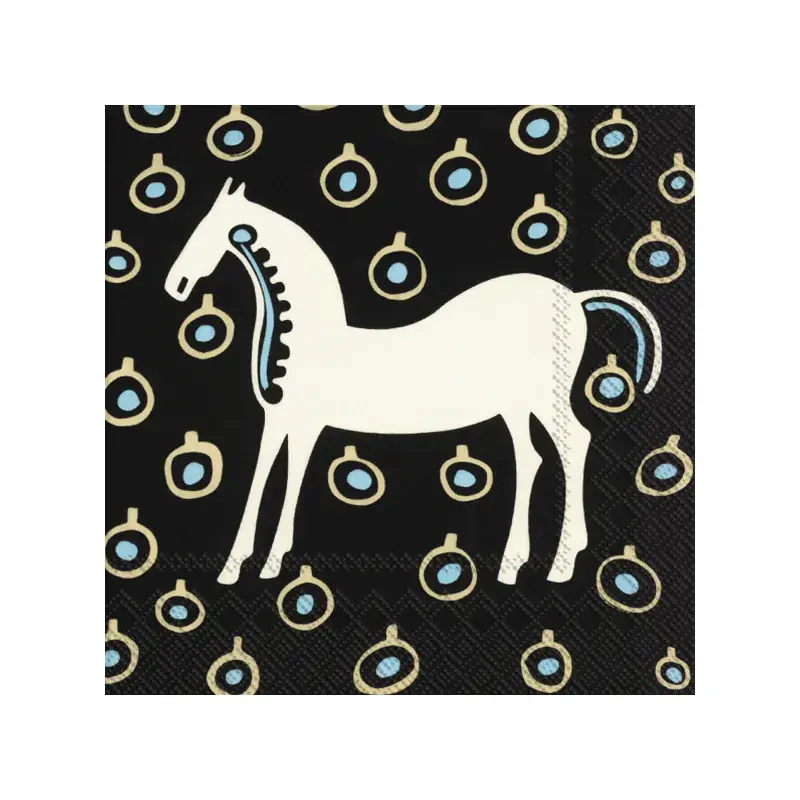 Outlet Musta Tamma servett 20-pack från Marimekko