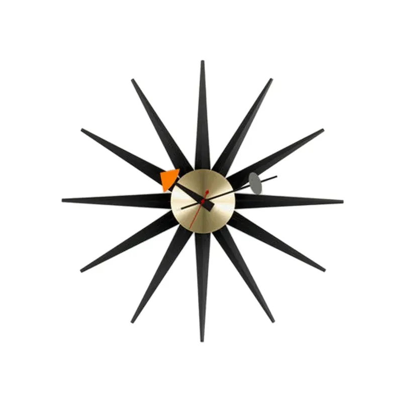 Sunburst clock väggklocka från Vitra Rabatt