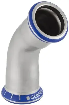Endast denna vecka Mapress, Böj, 2muff, 42x45°, rostfri