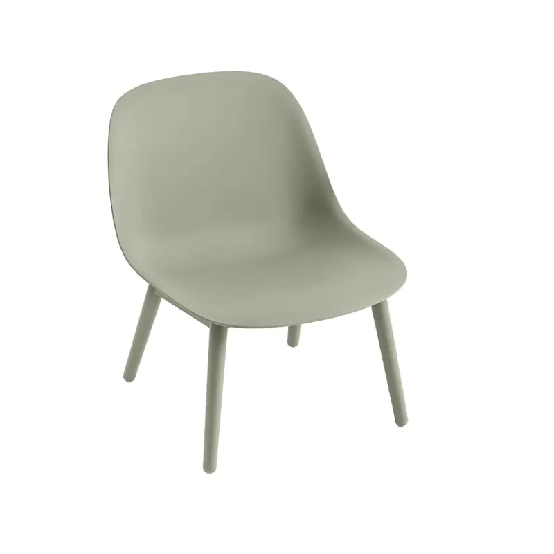 Kundfavorit Fiber loungestol wood base från Muuto