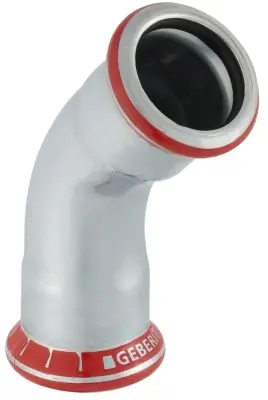 Mapress, Böj, 2 muff, 42x45°, elförzinkat stål Bästa pris