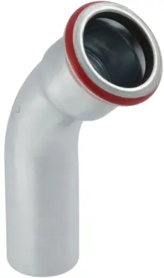 Mapress, Böj, 2muff, 18x45°, elförzinkat stål Nyhet