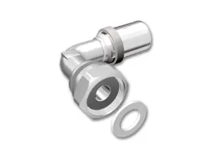 Begränsad tid PressPex, Vinkelkoppling, lekande mutter/plantätning, AX16xG20, avz-mässing