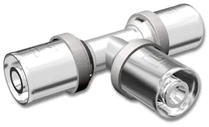 Beställ nu PressPex, T-Koppling, A32xAX20xAX25, avz-mässing, förnicklad