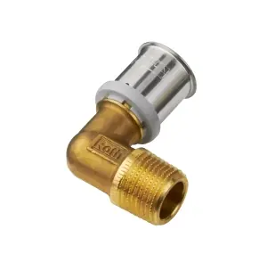 Bästa pris Roth, Övergångsvinkel, muff x utvändig gänga, mässing, 20x2,0mm x G15 x 90°