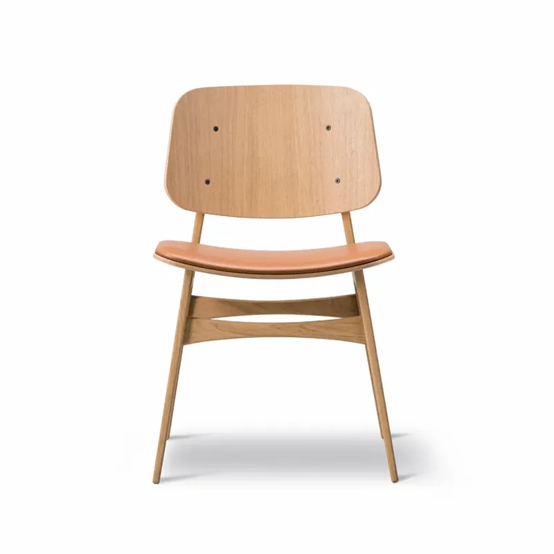 Søborg 3051 wood stol klädd sits från Fredericia Furniture Kundfavorit