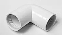 Faluplast, Falu Vulk 74250, Vinkel, med gummitätning, dubbelmuff, vit Snabb frakt