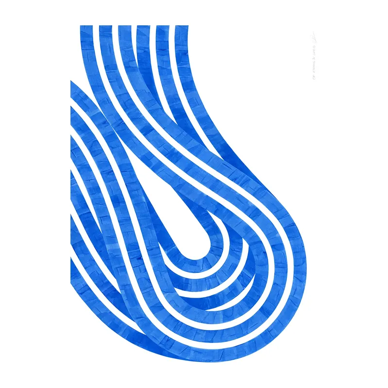 Entropy Blue 02 poster från Paper Collective Trygg betalning