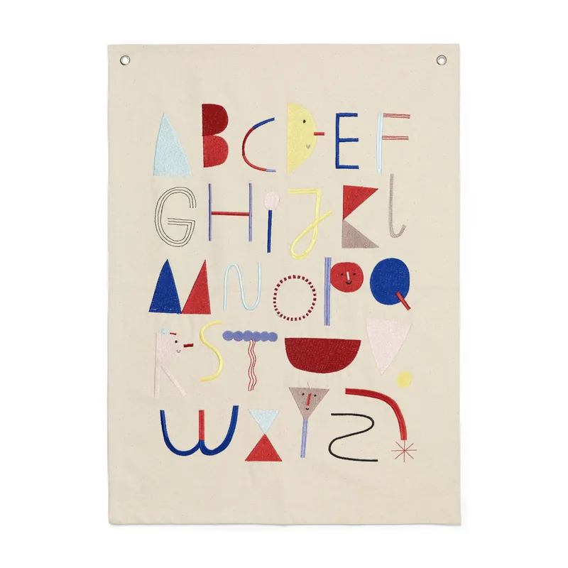 Alphabet tygposter från Ferm Living Billigare