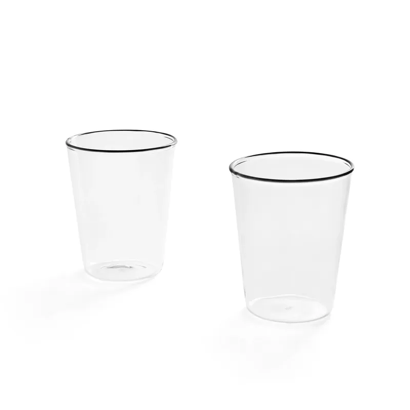 Rim glas 30 cl 2-pack klar från HAY Lågt pris