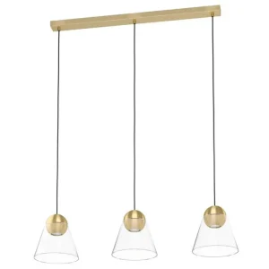 risnedsättning Eglo Takpendel Eglo Cerasella med 3 Lampor Mässing/Guld - Belysning & el