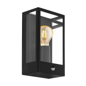 Eglo Vägglampa Utebelysning Eglo Alamonte med Sensor Svart/Vit - Trädgård & spabad Premium