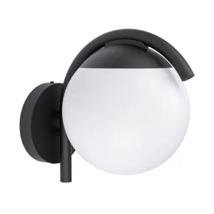 Eglo Vägglampa Utebelysning Eglo Prata Vecchia Svart/Vit - Trädgård & spabad Billig