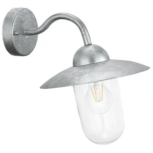 Eglo Vägglampa Utebelysning Eglo Milton Zink Grå - Trädgård & spabad Nyhet