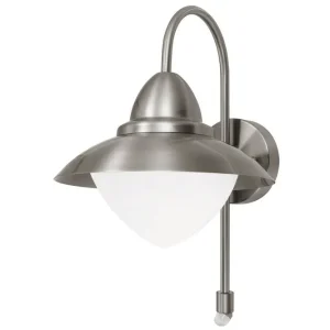Fynd Eglo Vägglampa Utebelysning Eglo Sidney med Sensor Vit - Trädgård & spabad