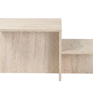 Fabrony Soffbord 80x40 cm Travertin - Möbler Trygg betalning