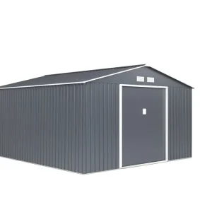 Förråd och redskapsbod Jerone 13,2 m² Mörkgrå - Trädgård & spabad risnedsättning