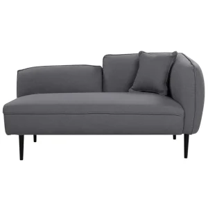 Toyoki Schäslong 138 cm Höger Svart/Grå - Möbler Snabb frakt