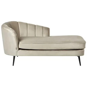 Expressleverans Allier Schäslong 150 cm Vänster Beige/Svart - Möbler