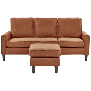 Utförsäljning Traun Soffa 3-sits Brun/Svart - Möbler