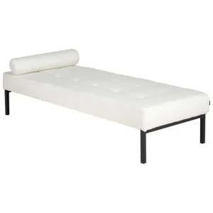 Hagerso Schäslong 178 cm Svart/Vit - Möbler Populär