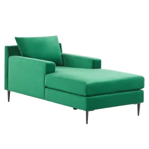 Begränsat erbjudande Juklund Schäslong 88 cm Svart/Grön - Möbler