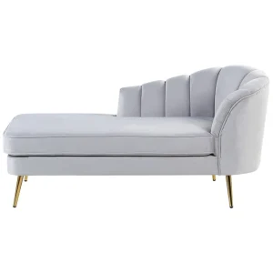 Rea Allier Schäslong 150 cm Guld/Grå - Möbler