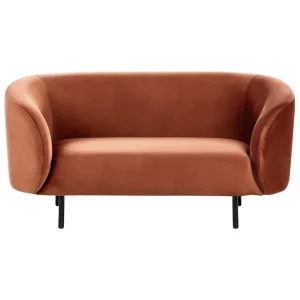 Fynd Tuka Soffa 2-sits Svart/Orange - Möbler