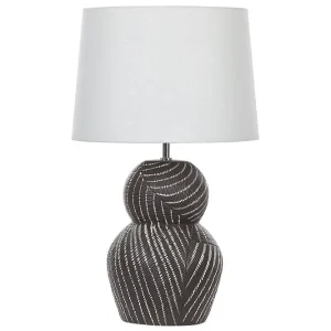 Korska Bordslampa 63 cm E27 Svart/Vit - Belysning & el Lägg i varukorgen