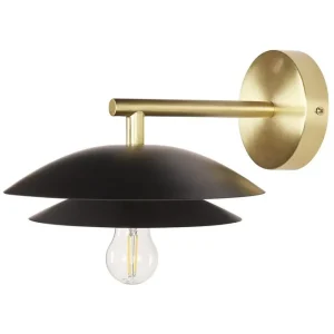 Populär Solab Vägglampa E27 Svart/Guld - Belysning & el