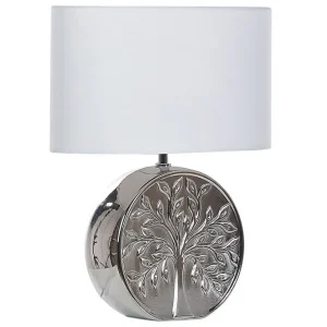 Lenkher Bordslampa 48 cm E27 Silver/Vit - Belysning & el I lager