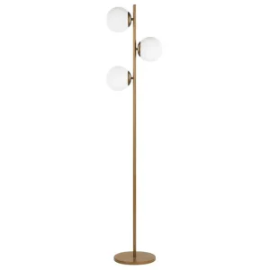 Bästa pris Thaslo Golvlampa 153 cm Guld/Vit - Belysning & el