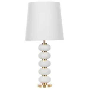 Laros Bordslampa 80 cm E27 Vit/Guld - Belysning & el Säker betalning
