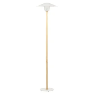 Populärt val Imbros Golvlampa 153 cm Ljus trä/Vit - Belysning & el