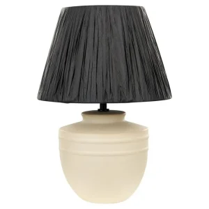 Snabb frakt Thira Bordslampa 44 cm E27 Beige/Svart - Belysning & el