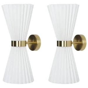 Moletang Vägglampa 2 st E14 Vit - Belysning & el Begränsad tid