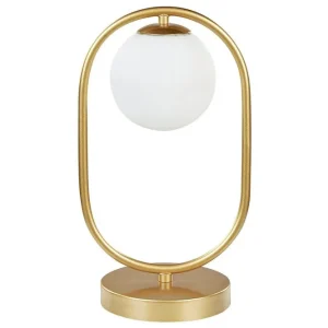 Billig Aspronisi Bordslampa 35 cm G9 Guld - Belysning & el