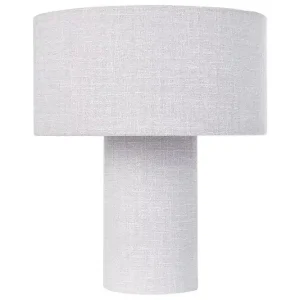 Rabatter Lefkada Bordslampa 35 cm E27 Ljusgrå - Belysning & el