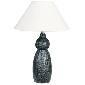 Beställ idag Kastellorizo Bordslampa 60 cm E27 Mörkblå/Vit - Belysning & el