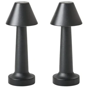 Adasi LED Bordslampa 2 st 24 cm Svart - Belysning & el risnedsättning