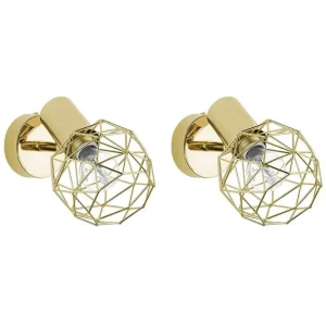 Begränsat antal Labeab Spotlight 2 st E14 Guld - Belysning & el