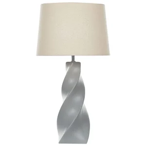 Handla nu Tavra Bordslampa 71 cm E27 Grå/Beige - Belysning & el