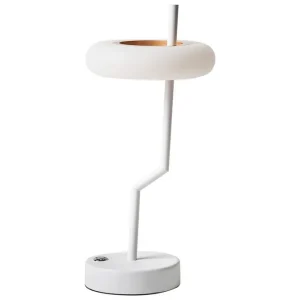 Endast denna vecka Gabbiani LED Bordslampa 36 cm Vit - Belysning & el