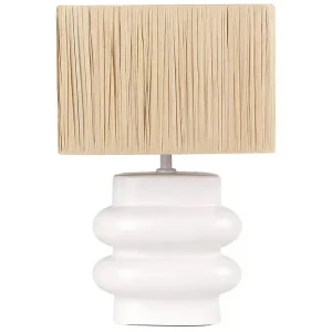 Billig Kulsa Bordslampa 42 cm E27 Vit/Beige - Belysning & el