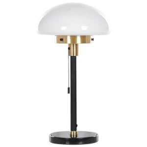 Erbjudande Maltiba Bordslampa 66 cm E27 Svart/Vit - Belysning & el
